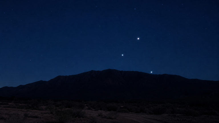 Misterio en la Línea Sur: vecinos registraron extraños destellos de luz sobre un cerro de Sierra Colorada