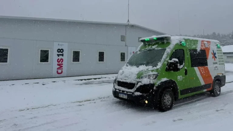 El temporal de nieve en la zona andina saturó la demanda sanitaria y el SIARME atendió más de 30 urgencias