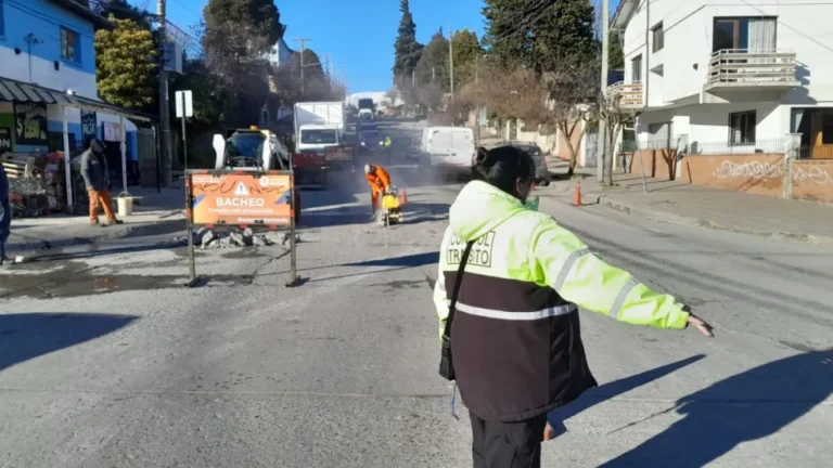 Obras viales en la intersección de 9 de Julio y Mitre generarán reducciones de tránsito en el centro de Bariloche