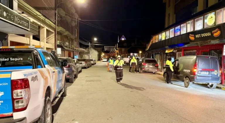 Controles de tránsito en Bariloche: registraron siete alcoholemias positivas y un automovilista se dio a la fuga